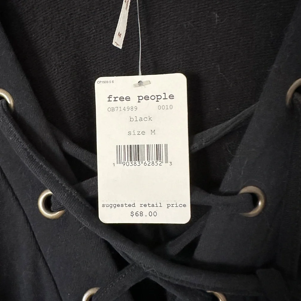 Free People Wellington lace-up oversized tunic/ Dress. NWT
